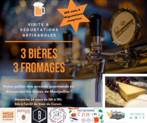 VISIT tasting beers Montpellier